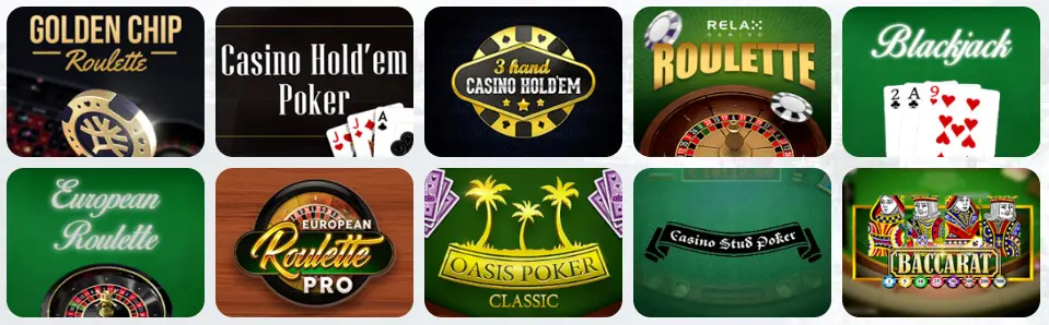 Giochi da tavolo al SUPERBOSS CASINO